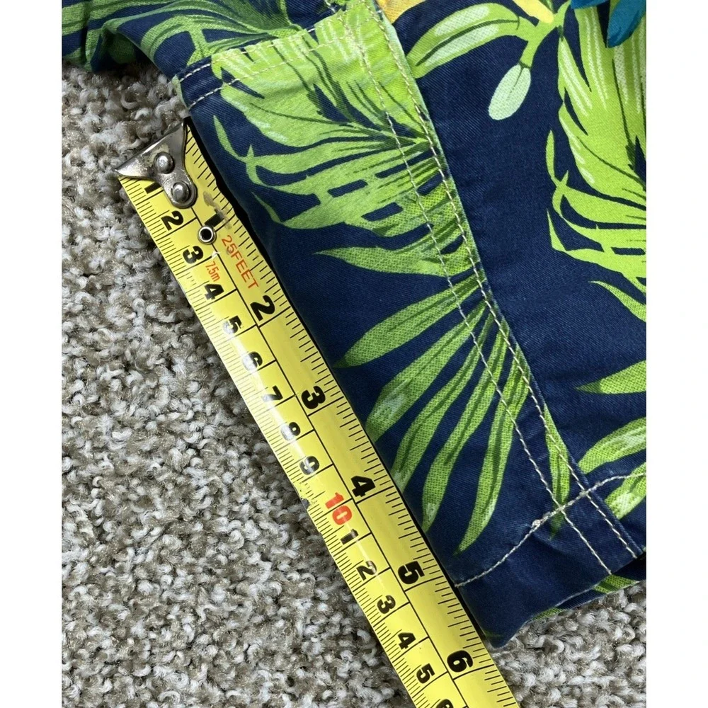 Polo‎ Ralph Lauren Men's Swim Trunks Tropical Hawaiian Size Medium Blue